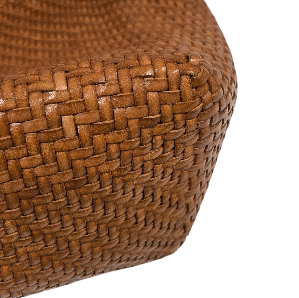 Loeffler Randall Leather Woven  Tote in Brown - Picture 9 of 12